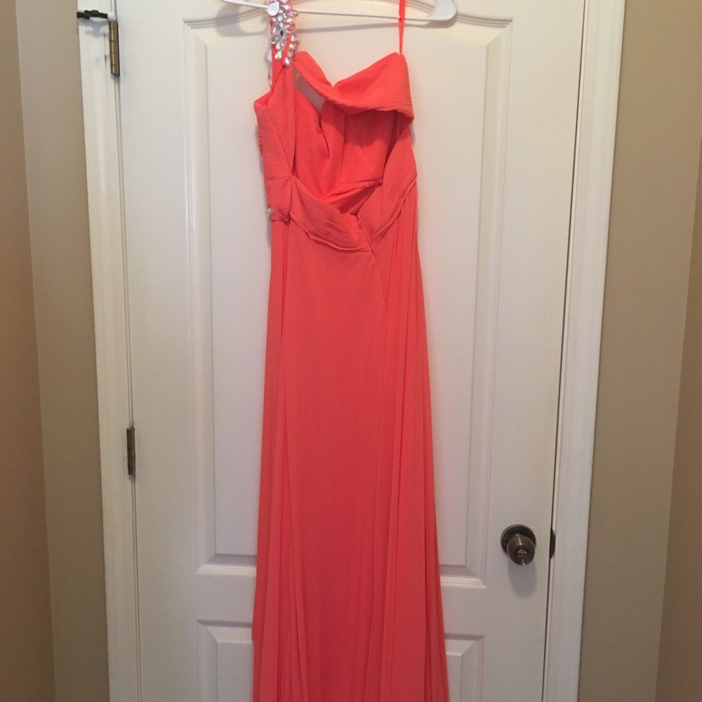Coral formal dress